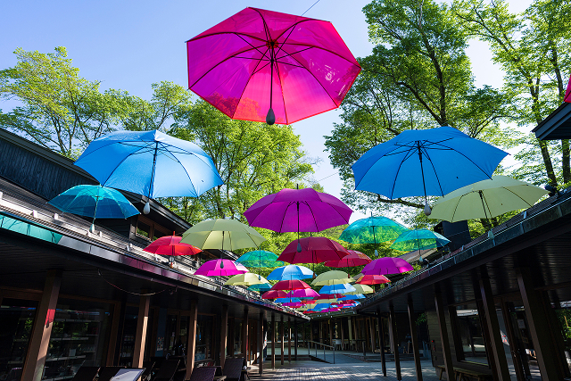 Umbrella Sky at Karuizawa Kogen Church