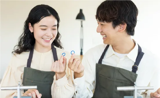 ワックス完成の様子