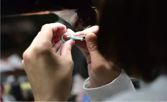 金属加工の様子