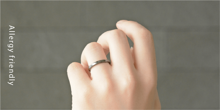 安心の金属アレルギー反応