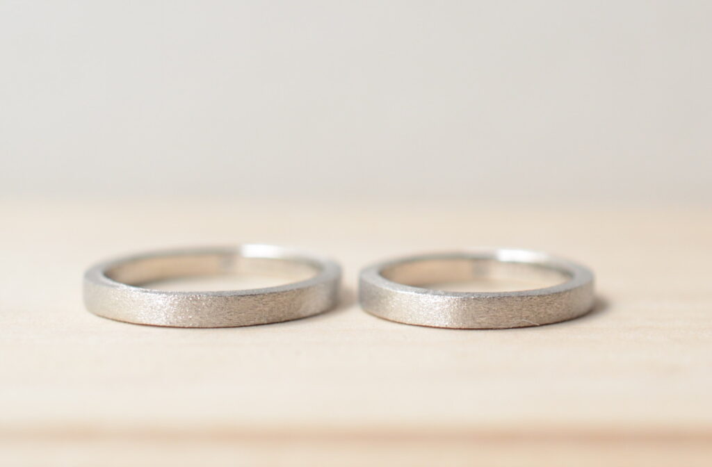 シンプルな手作り結婚指輪4