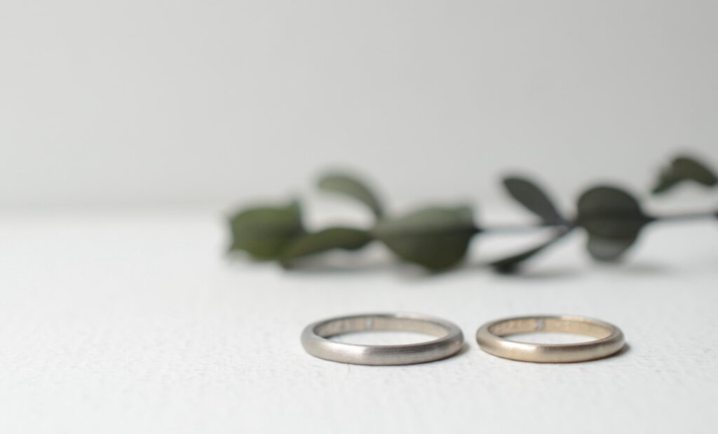シンプルな手作り結婚指輪1