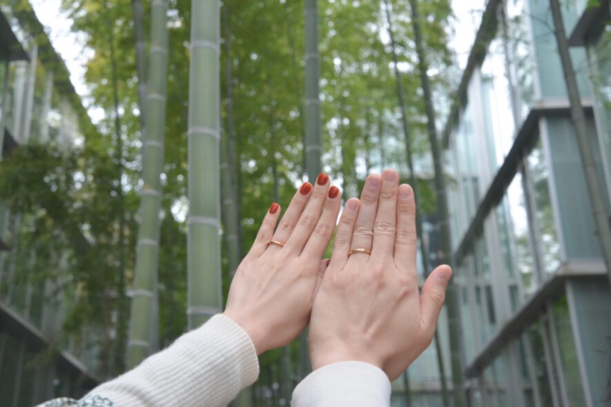 手作り結婚指輪・婚約指輪の専門店「CRAFY目黒本店」の記念撮影