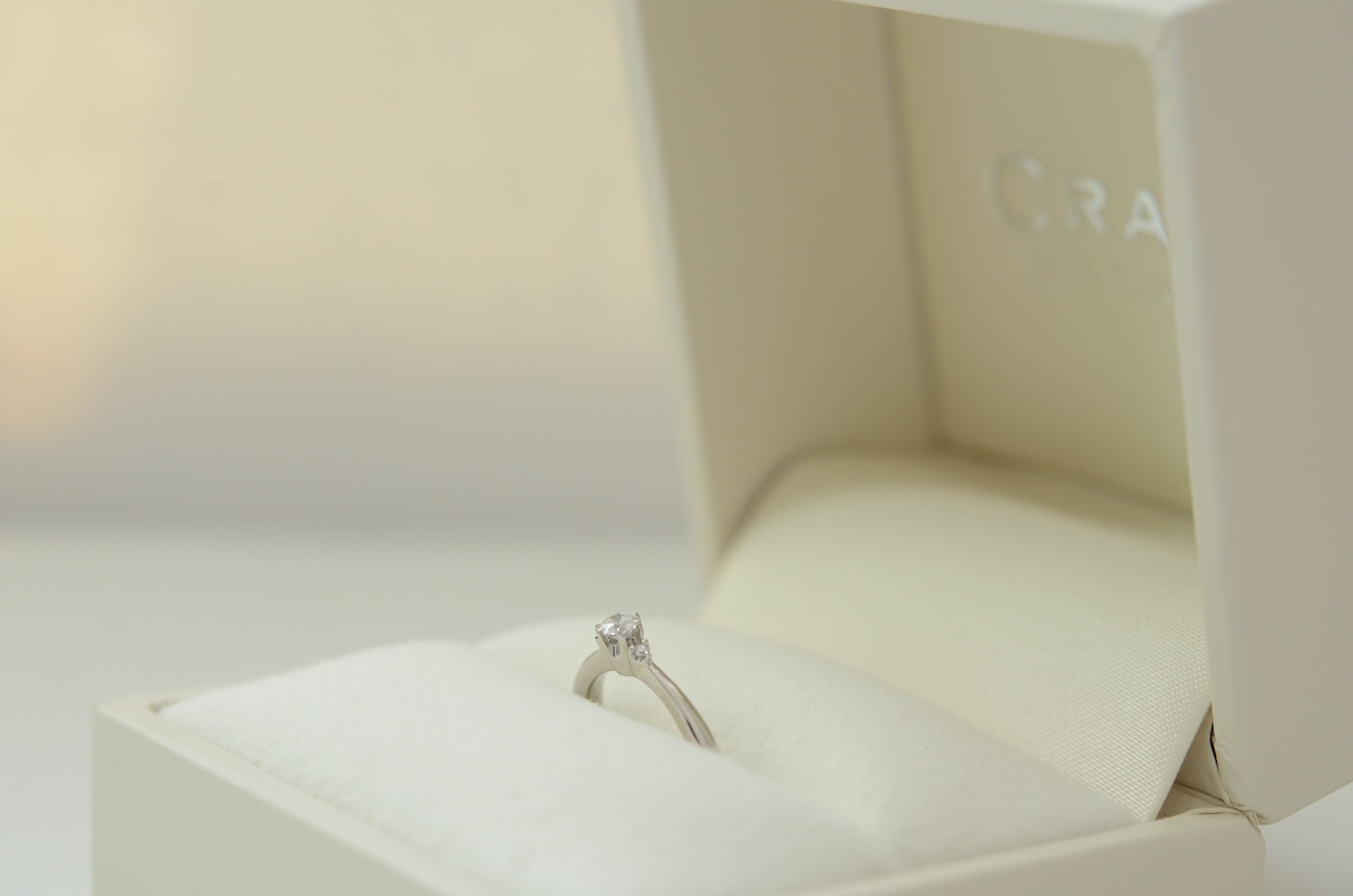 気持ちが詰まった手作り婚約指輪の完成品